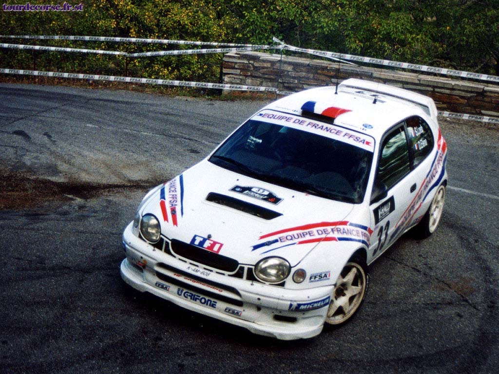 Burago DECALS 1/32 REF 314 TOYOTA COROLLA WRC SEBASTIEN LOEB RALLY SAN REMO ITALIA 2000 